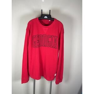 University of Georgia Bulldogs Red Long Sleeve Thumb Hole Shirt Women's Size M